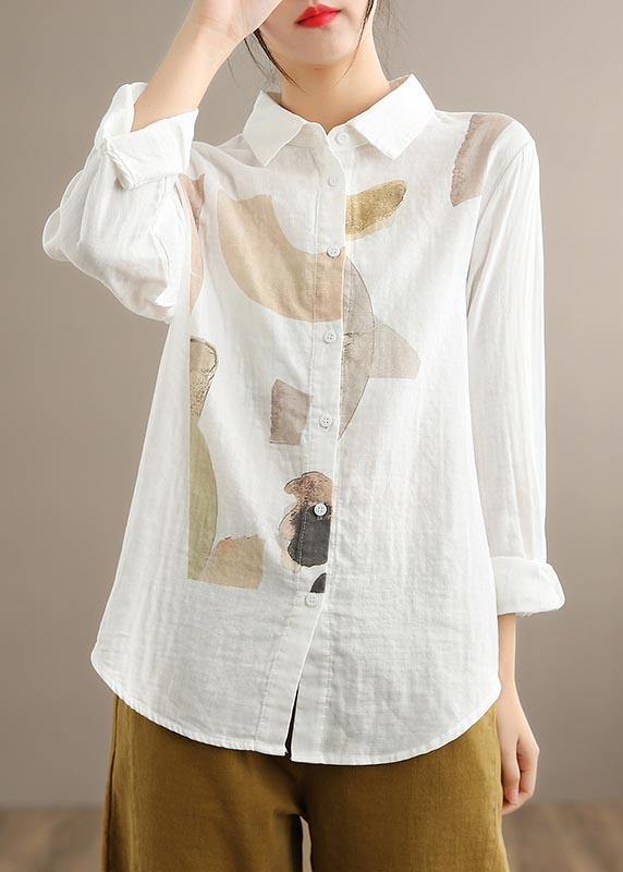 Damen-Vintage-Bluse, ärmellos, aus 100% Baumwolle-2