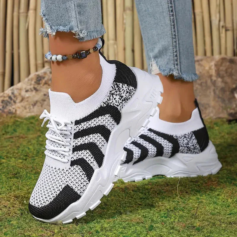 Damen-Sneakers, sportliches Mesh, Design, Polyester-6