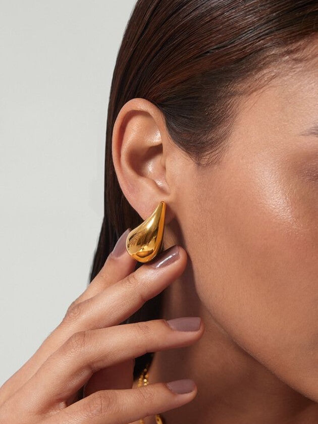 Damen-Ohrringe, elegant, 14k Goldplattierung-1