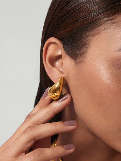 Damen-Ohrringe, elegant, 14k Goldplattierung-1