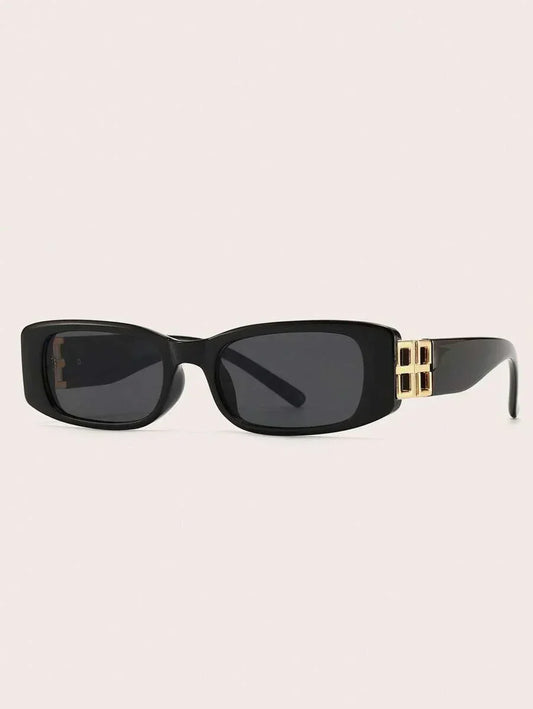 Damen-Sonnenbrille mit zeitlosem Design in Schwarz und Gold, UV-Schutz und komfortabler Passform 1
