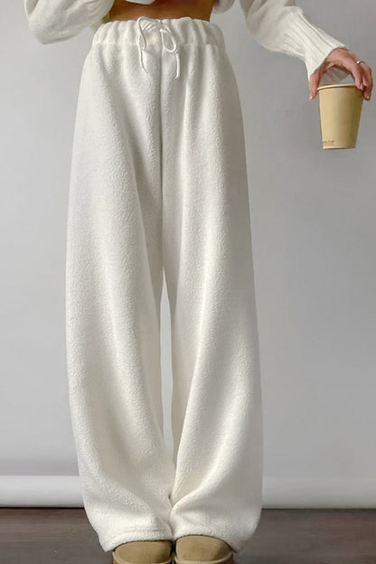 Damen-Fleecehose, elastischer Bund, weiches Fleece-Material-3