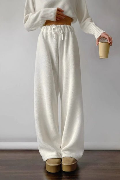 Variantenbild für Damen-Fleecehosen mit elastischem Bund aus weichem Fleece-Material-4