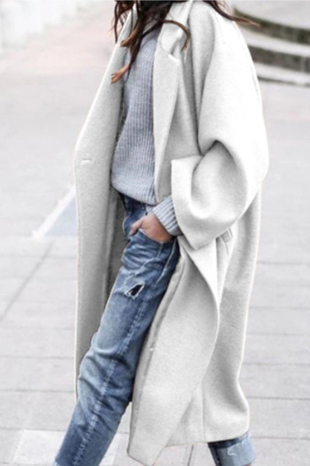 Damen-Mantel, elegant, hochwertiges Material-5