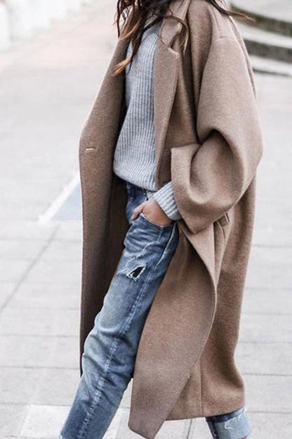 Damen-Mantel, elegant, hochwertiges Material-3