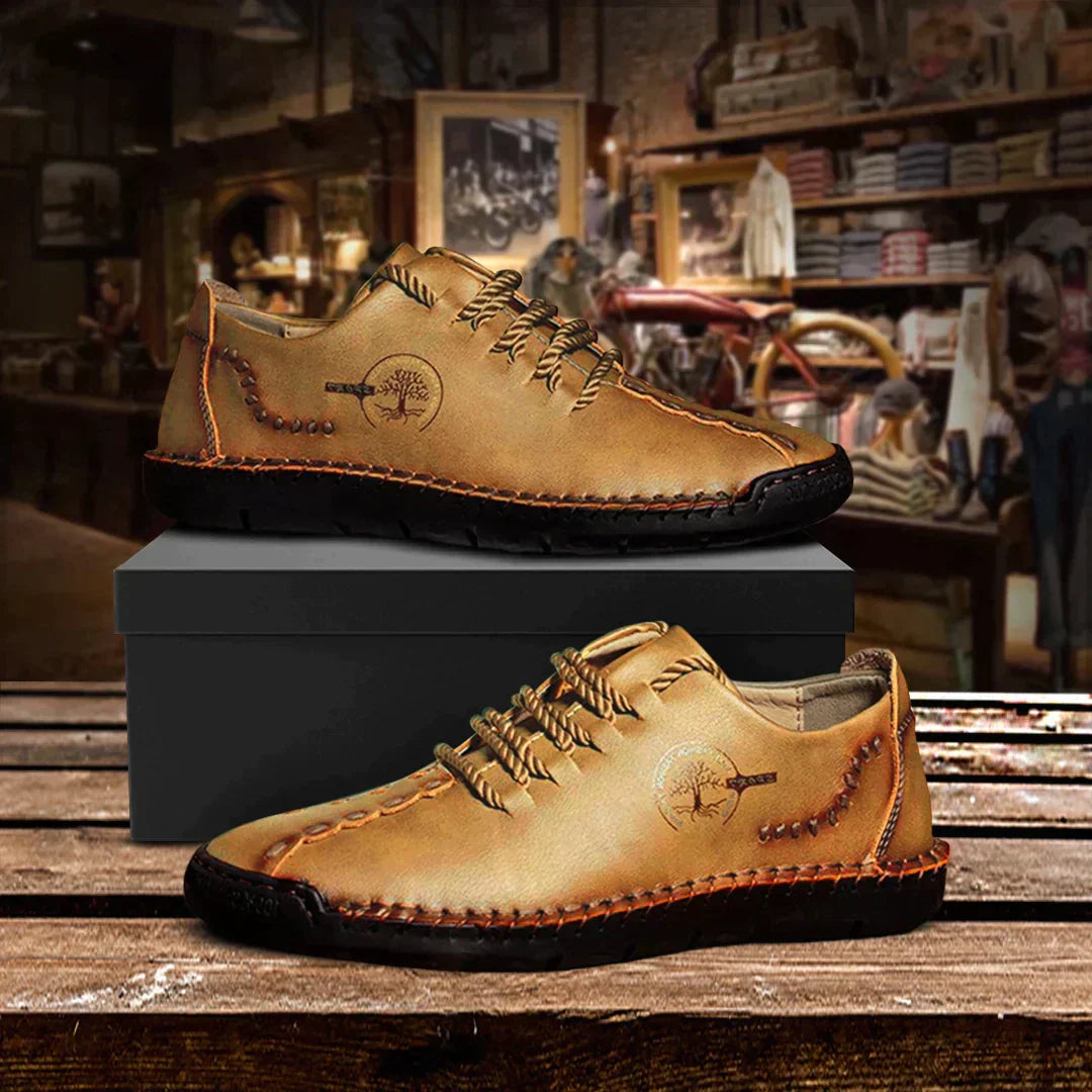 Herren-Freizeitschuhe, Vintage-Stil, hochwertiges Leder-5