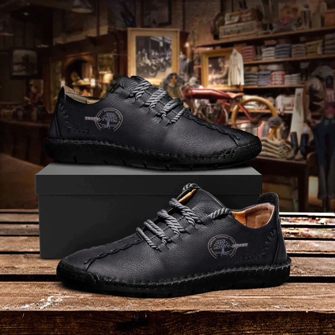 Herren-Freizeitschuhe, Vintage-Stil, hochwertiges Leder-1