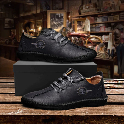 Herren-Freizeitschuhe, Vintage-Stil, hochwertiges Leder-1