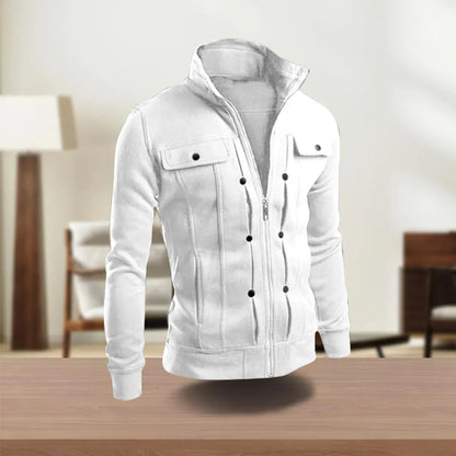 Herren-Freizeitjacke, elegantes Polyester, mit funktionelle Taschen 7