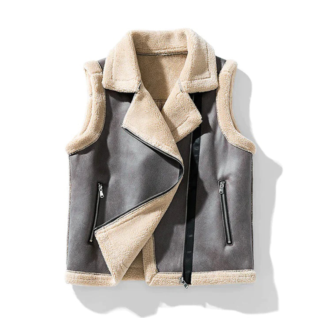 Damen Weste Fleece Modernes Design mit verstellbarem Verschluss und Taschen-4