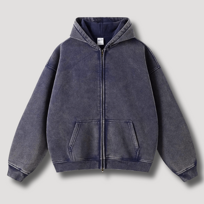 Variant image for Herren-Kapuzenjacke, Oversize, Retro, Polyester-31