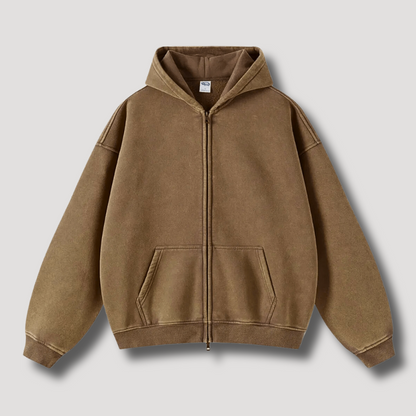 Variant image for Herren-Kapuzenjacke, Oversize, Retro, Polyester-36