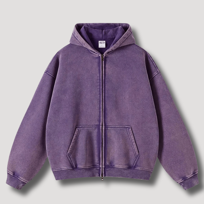Herren-Kapuzenjacke, Oversize, Retro, Polyester-5