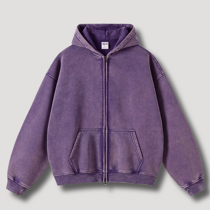 Herren-Kapuzenjacke, Oversize, Retro, Polyester-5