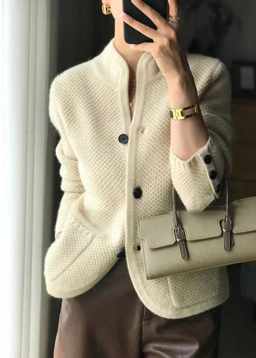 Damen-Strickjacke, klassisches Design, weiches Material-1