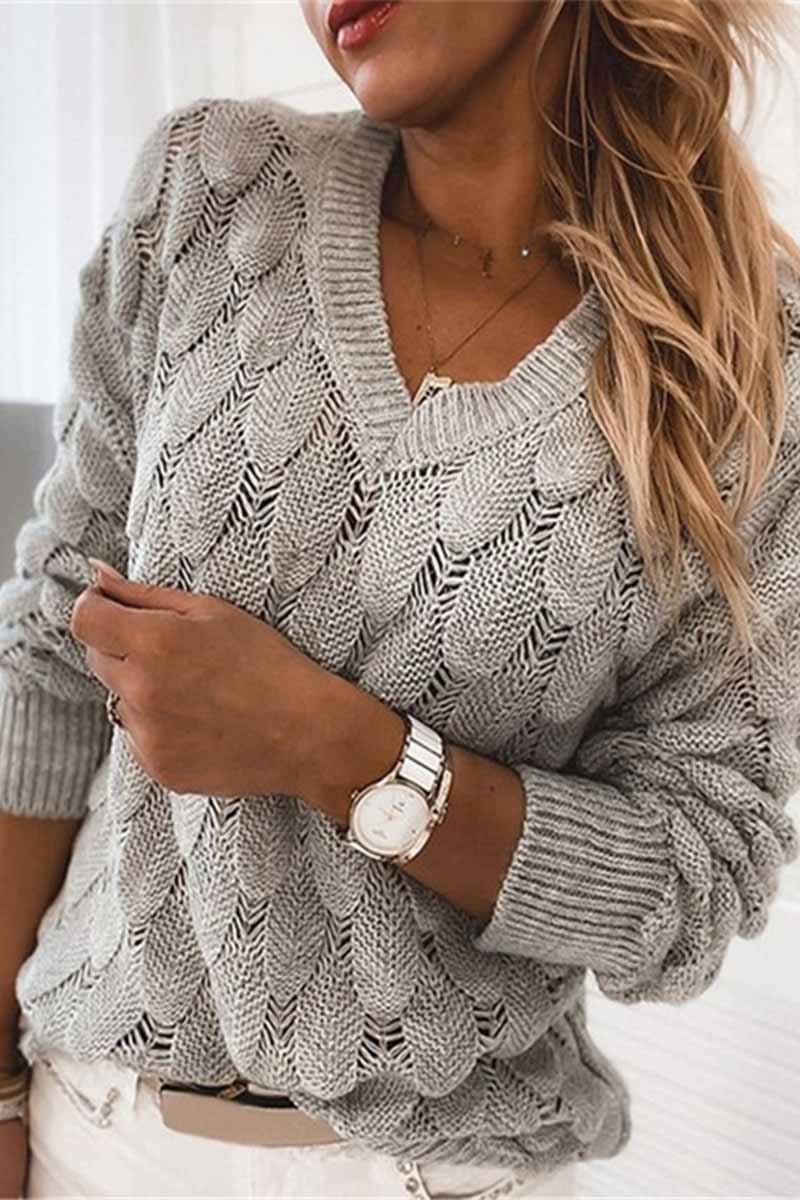 Variantenbild für Damenpullover, klassisch und bequem, aus 100% Baumwolle-1