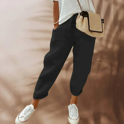 Variant image for Damen-Lässige Hose, leichte Materialien-1