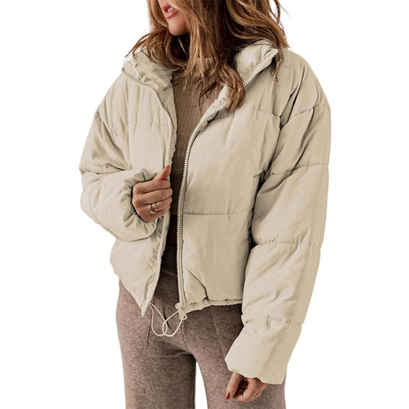 Damen-Pufferjacke mit Wärmefüllung aus hochwertigem Polyester – modernes Design für kalte Tage 9