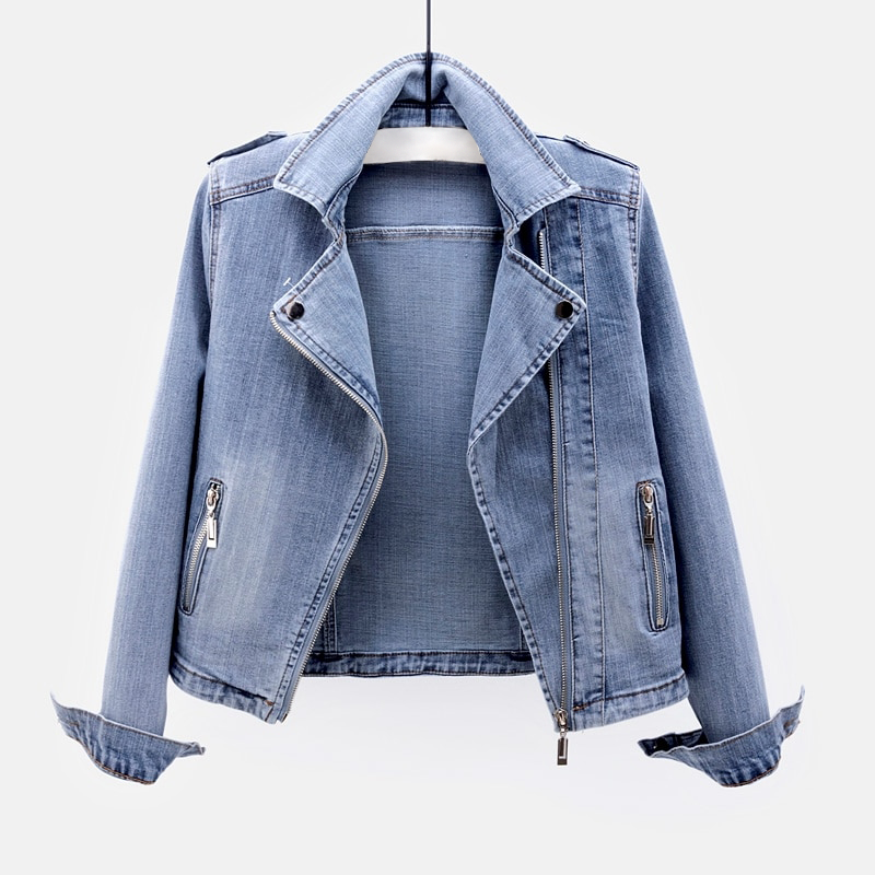 Damen-Jeansjacke, modernes Design, ökologischer Denim-1