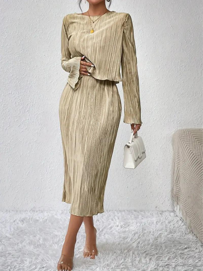 Passendes Set Damen Schlichtes Polyester S-2XL-5