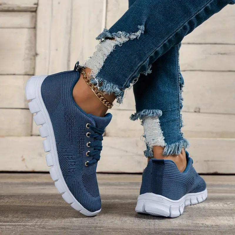 Damen-Sneaker, sportliches Design, atmungsaktives Material-3