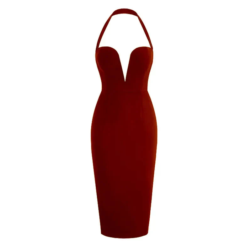 Variant image for Damen-Minikleid, V-Ausschnitt, Slim Fit, Polyester, Elasthan-8