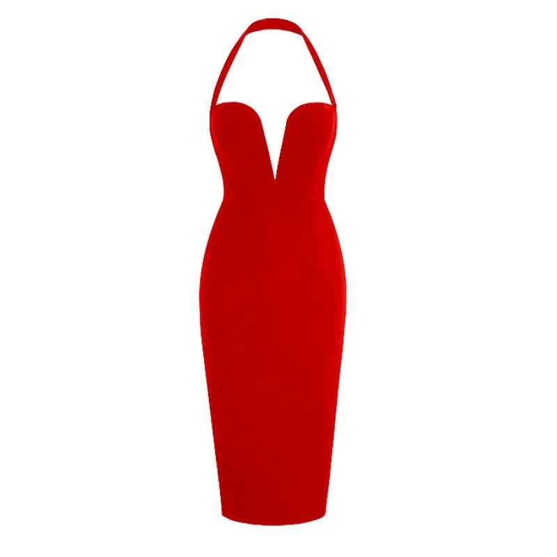 Variant image for Damen-Minikleid, V-Ausschnitt, Slim Fit, Polyester, Elasthan-4