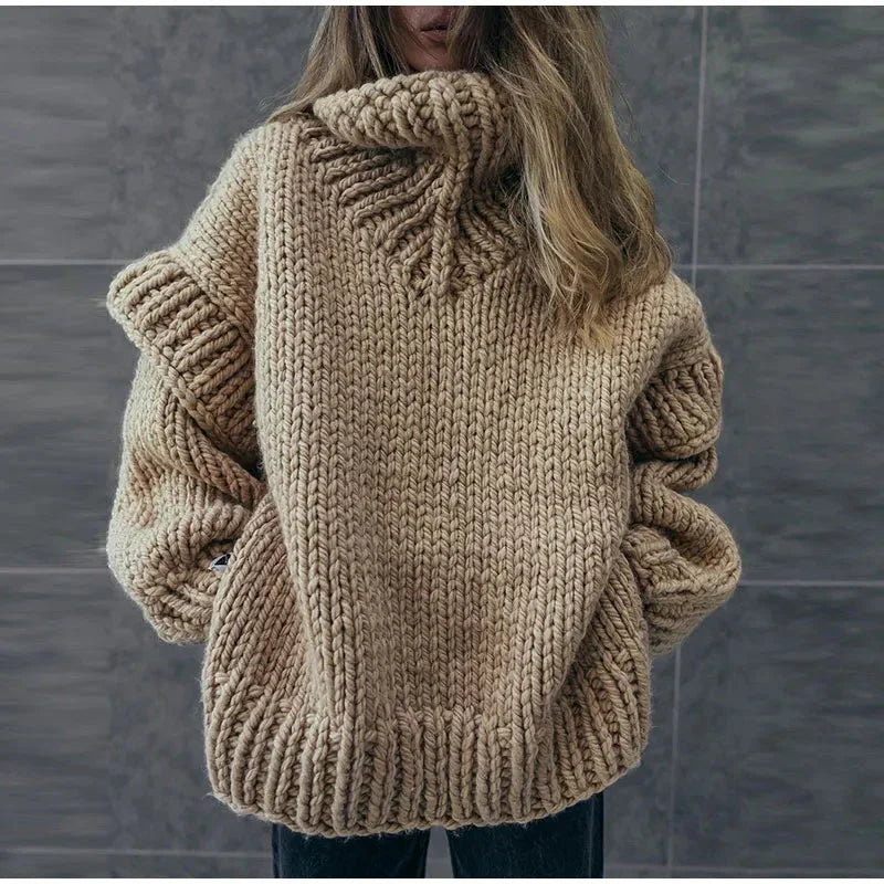 Variant image for Damen-Strickpullover, oversized Rollkragen, weiche Faser-21