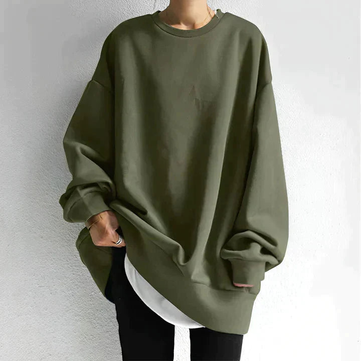 Damen-Strickpullover, langärmelig, Oversized-Baggy-Stil-3