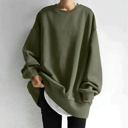 Damen-Strickpullover, langärmelig, Oversized-Baggy-Stil-3