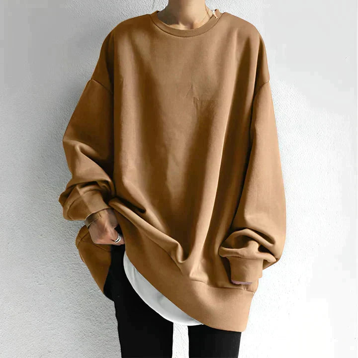 Damen-Strickpullover, langärmelig, Oversized-Baggy-Stil-2