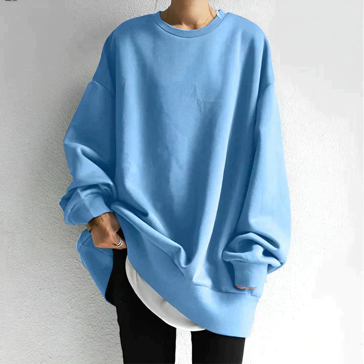 Damen-Strickpullover, langärmelig, Oversized-Baggy-Stil-5