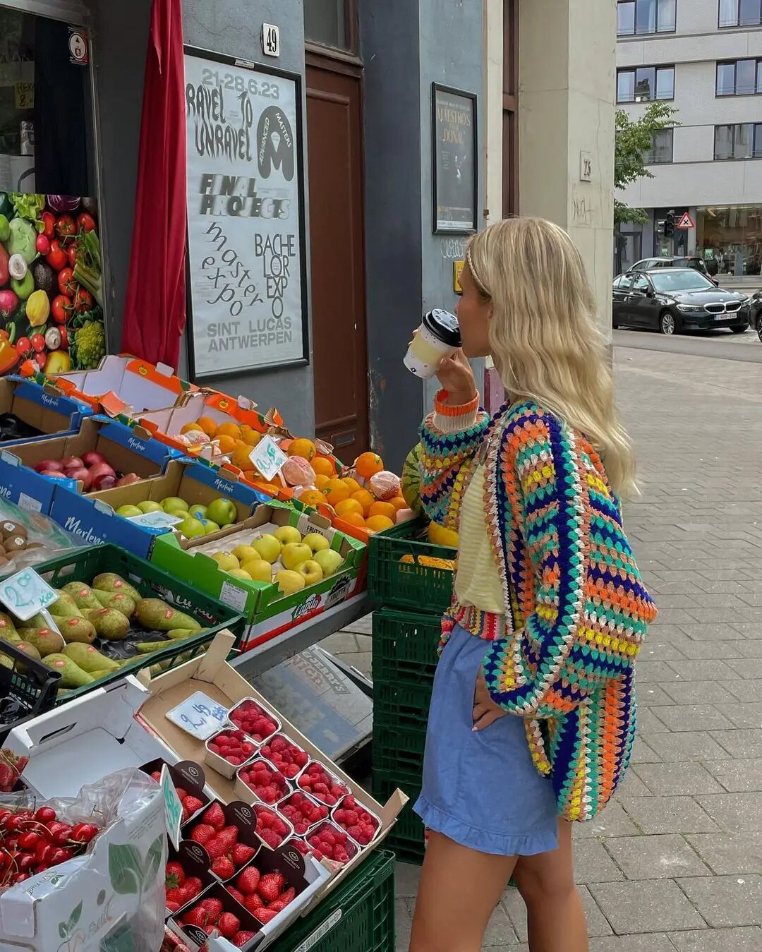 Damen Gehäkelt Cardigan Böhmischer Stil Leichtes Material-4