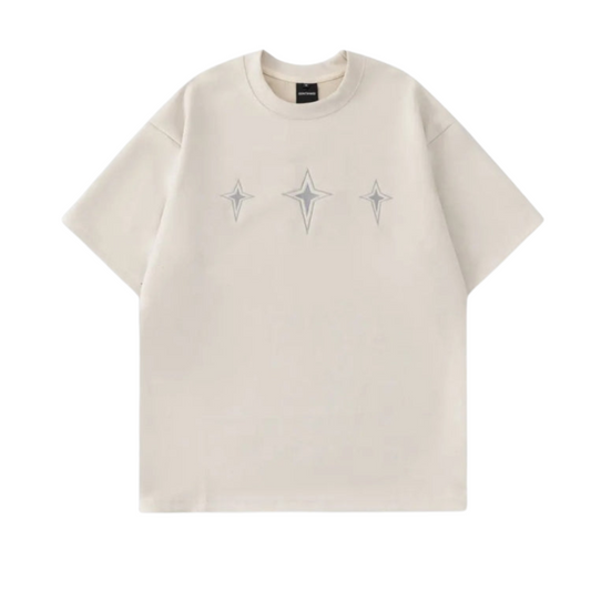 Damen-T-Shirt, Vintage besticktes Polyester-1
