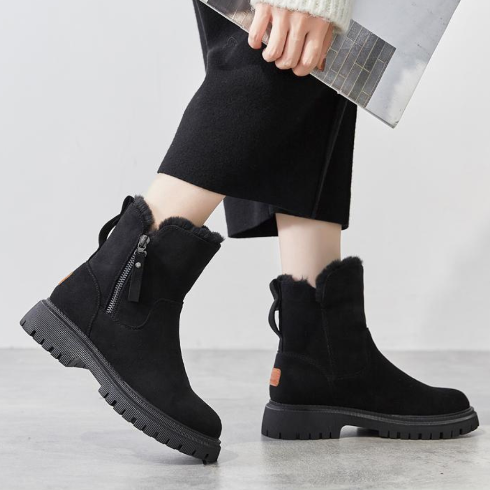 Winterschuhe Damen aus Samt – warmes und bequemes Design für kalte Wintertage 3