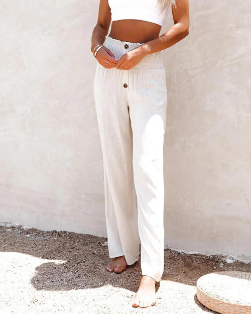 Trendy High-Waist-Jogginghosen für Damen aus weichem Material – Perfekte Passform für Frühling und Sommer 1