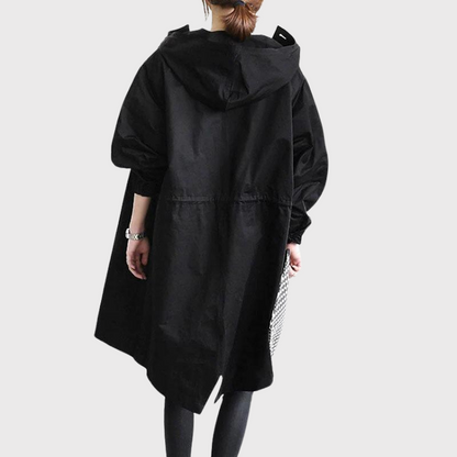 Damen-Trenchmantel, wasserabweisendes Polyester, zeitloses Design-3