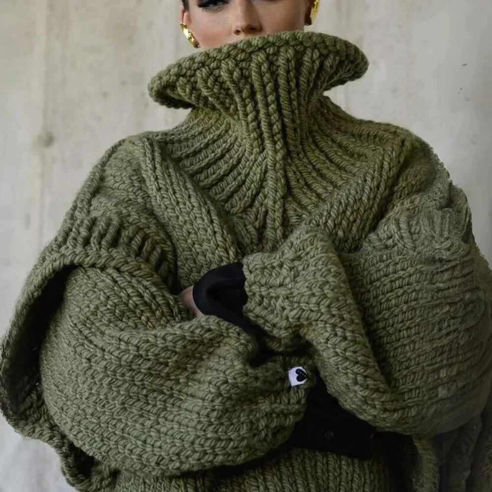 Damen-Pullover, großes Schildpatt, Design, weiches Material 4
