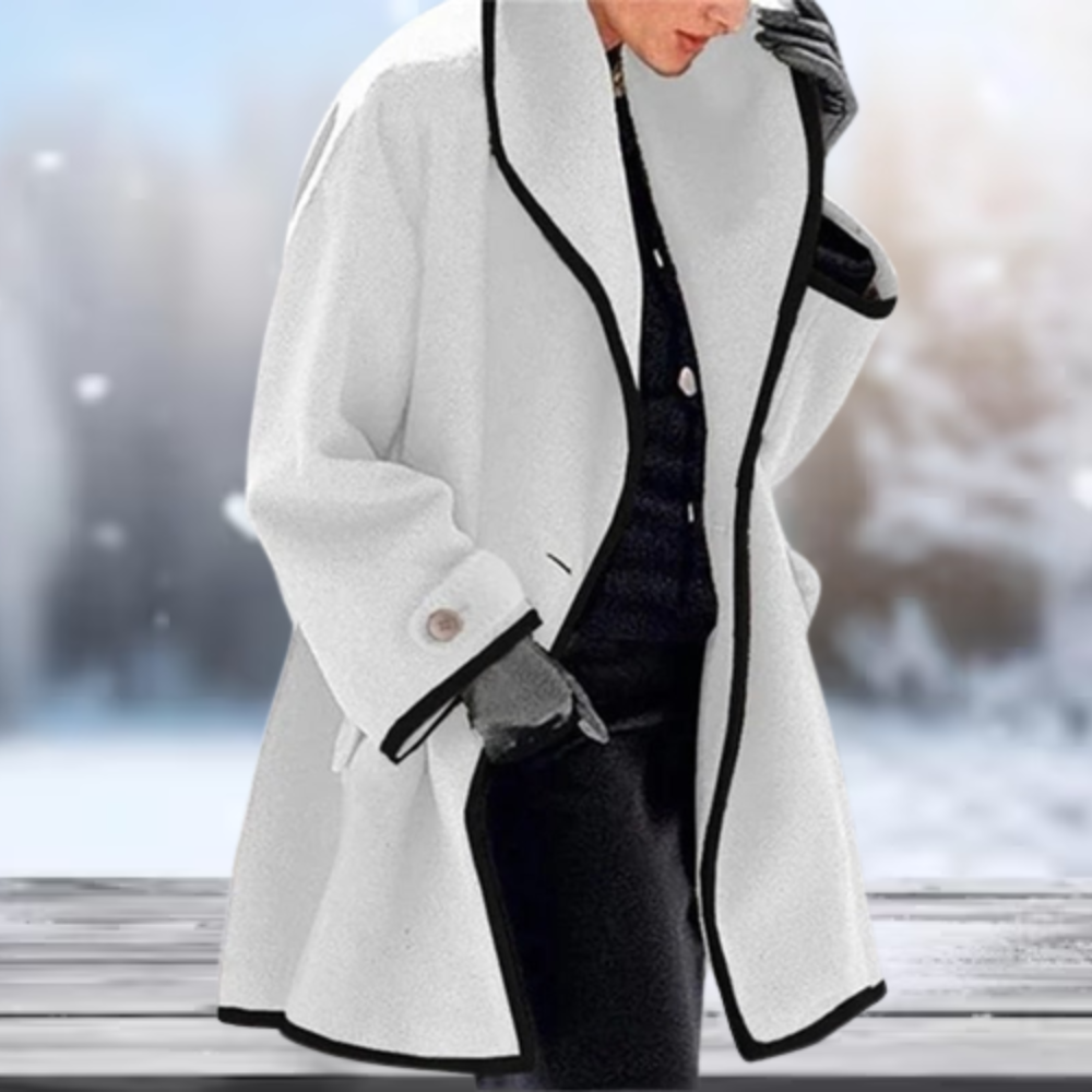 Winterjacke Damen Maßgeschneiderte Polyester Elegante Wintermantel-1