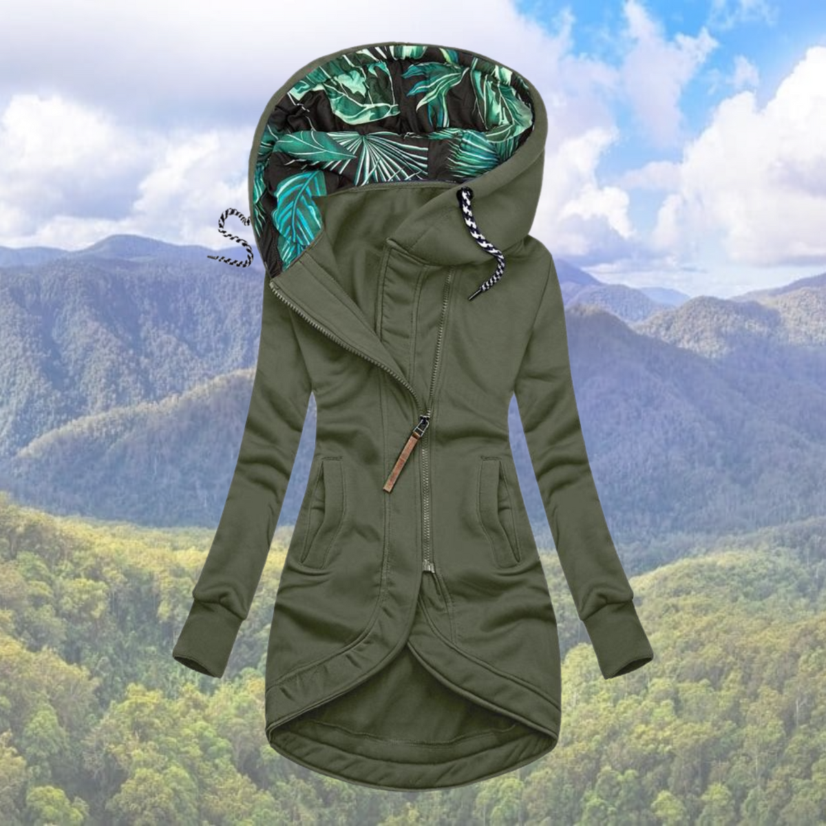 Damen-Wintermantel mit elegantem Design aus 100% Qualitätsmaterial 1