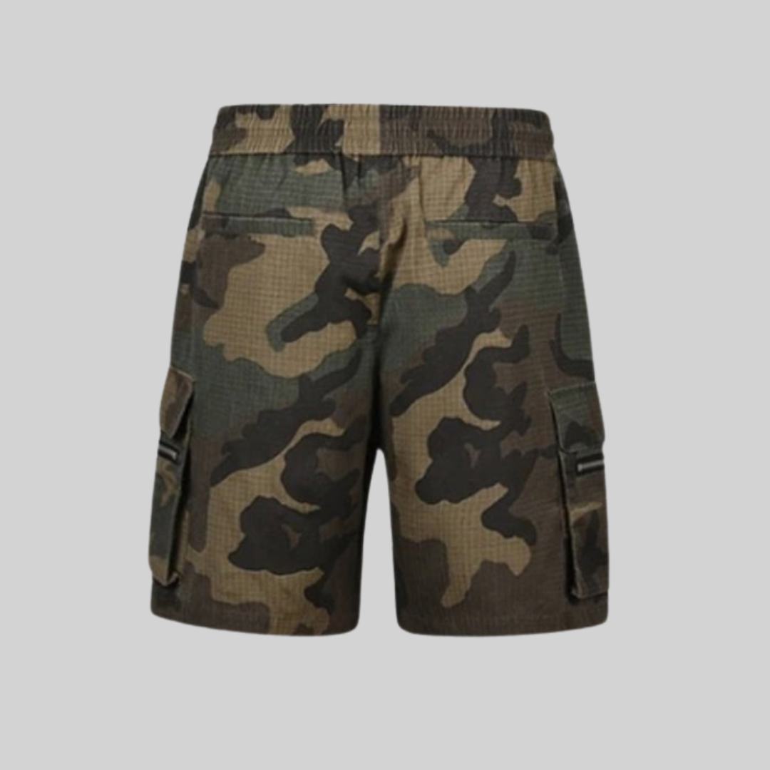 Herren-Shorts, Vintage, Baumwolle, lässige Passform-4