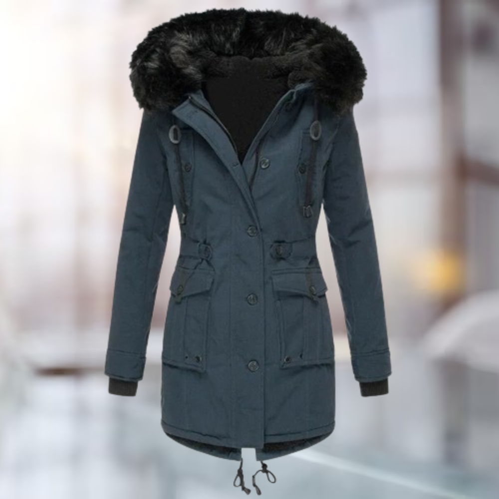 Damen-Mantel, lässiges Design, Polyester-4