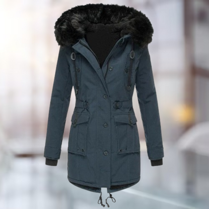Damen-Mantel, lässiges Leinen, elegantes Design-4