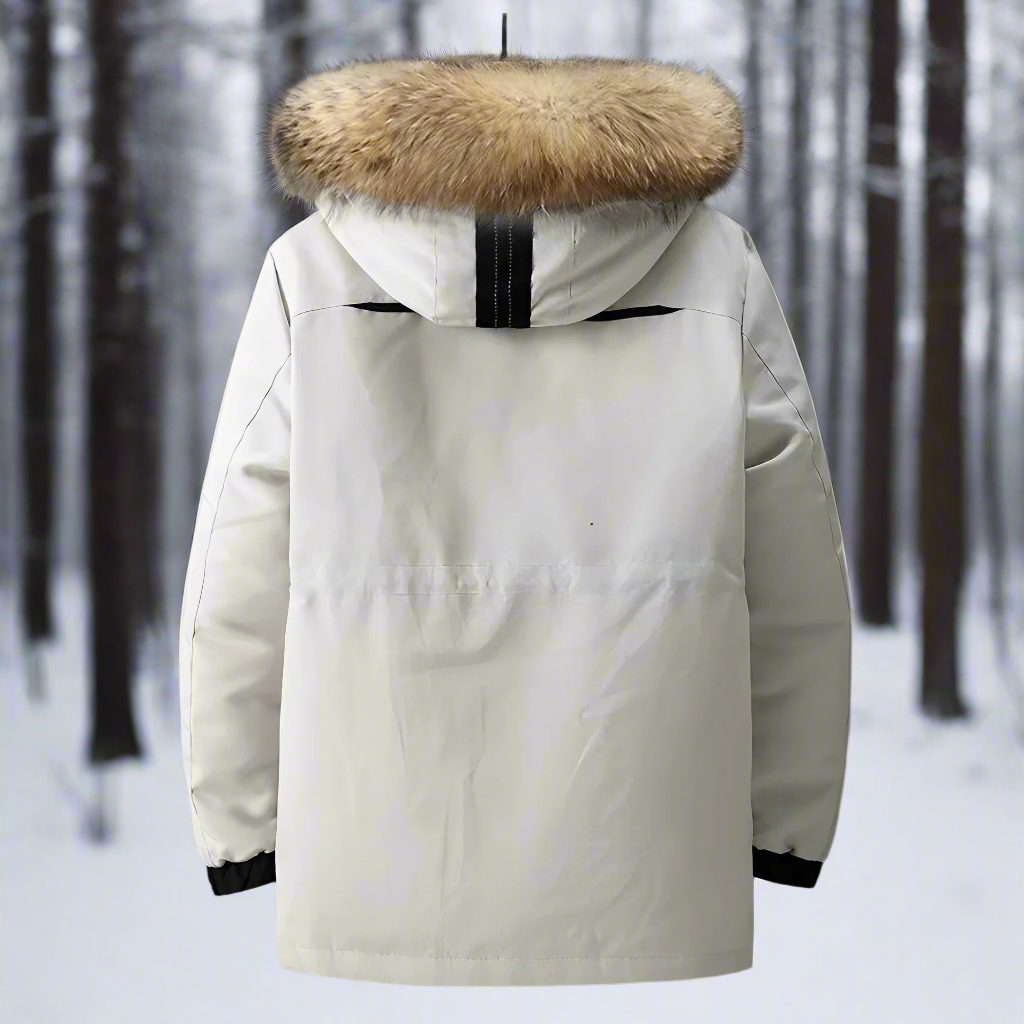 Herren-Parka, Kapuzenjacke, wasserbeständig, Polyester, funktionelles Design-2