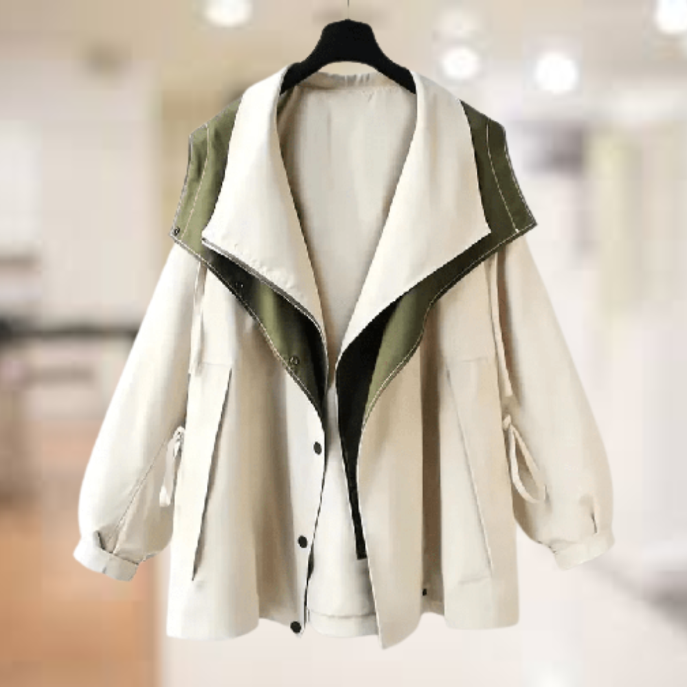 Damen-Lange Winterjacke, Klassisches Polyester, für Kalte, Tage-5