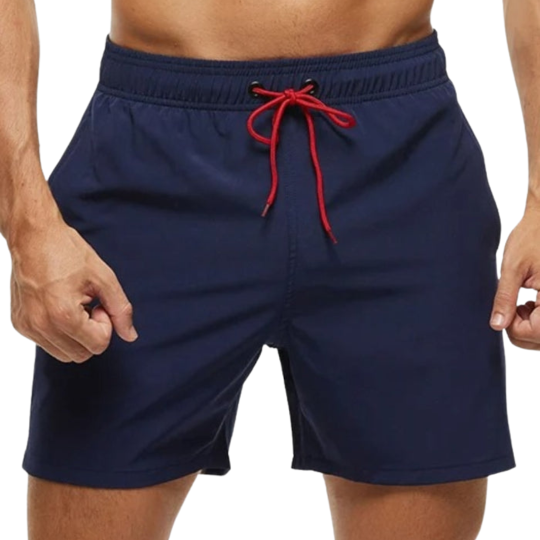 Herren-Strandshorts aus schnelltrocknendem Polyester mit mehreren Taschen – Relaxed Fit für Strand und Freizeit 7