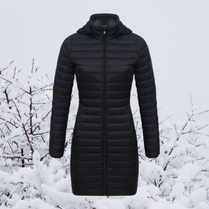 Variant image for Damen-Lange Parkajacke, mit Kapuze, Polyester, Winter-33