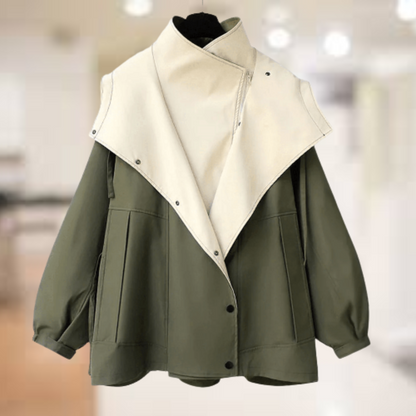 Damen-Lange Winterjacke, Klassisches Polyester, für Kalte, Tage-2