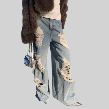 Herren-Jeans, weite Beinform, Vintage, Baumwolle-3