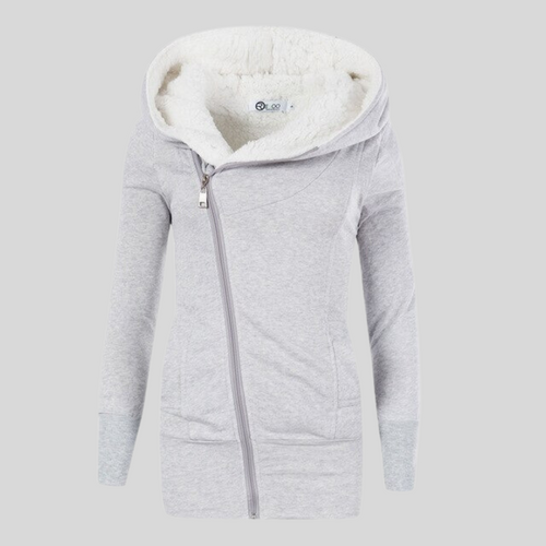 Langer Damen-Cardigan mit Kapuze aus weicher Baumwoll- und Bambusfaser – eleganter halblanger Cardigan für kalte Tage 1